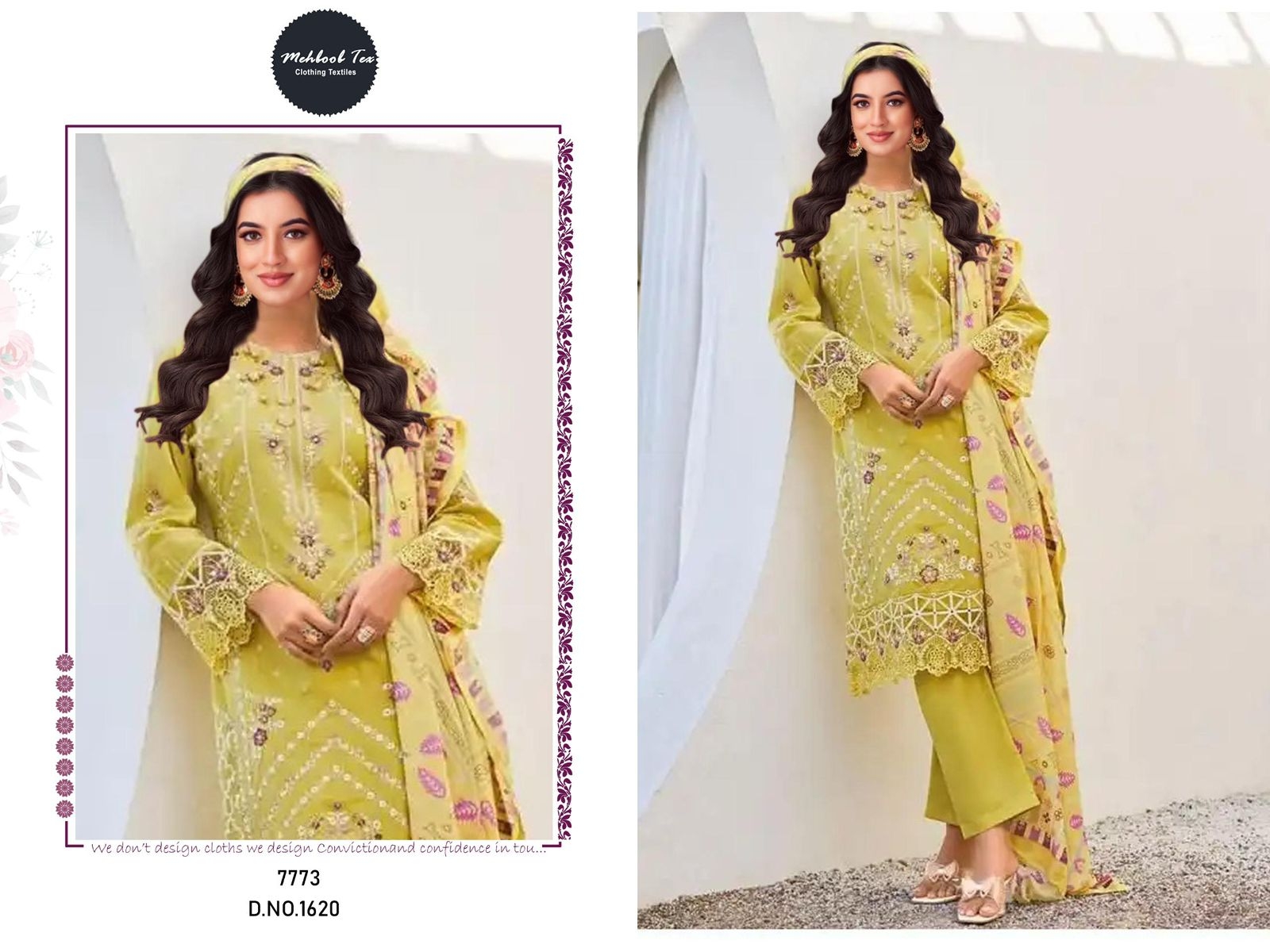 OMBRE LAWN COLLECTION -2025 VOL-8 1619 & 1620 pure cotton wholesale suit 