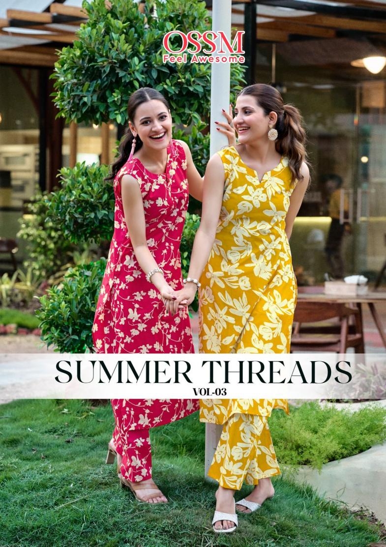 ossm summer threads vol 3 series 3001-3006 COTTON wholesale co-ord sets