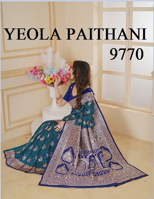 Paithani-9770 Soft Silk Weaving Saree With Banarasi Zari