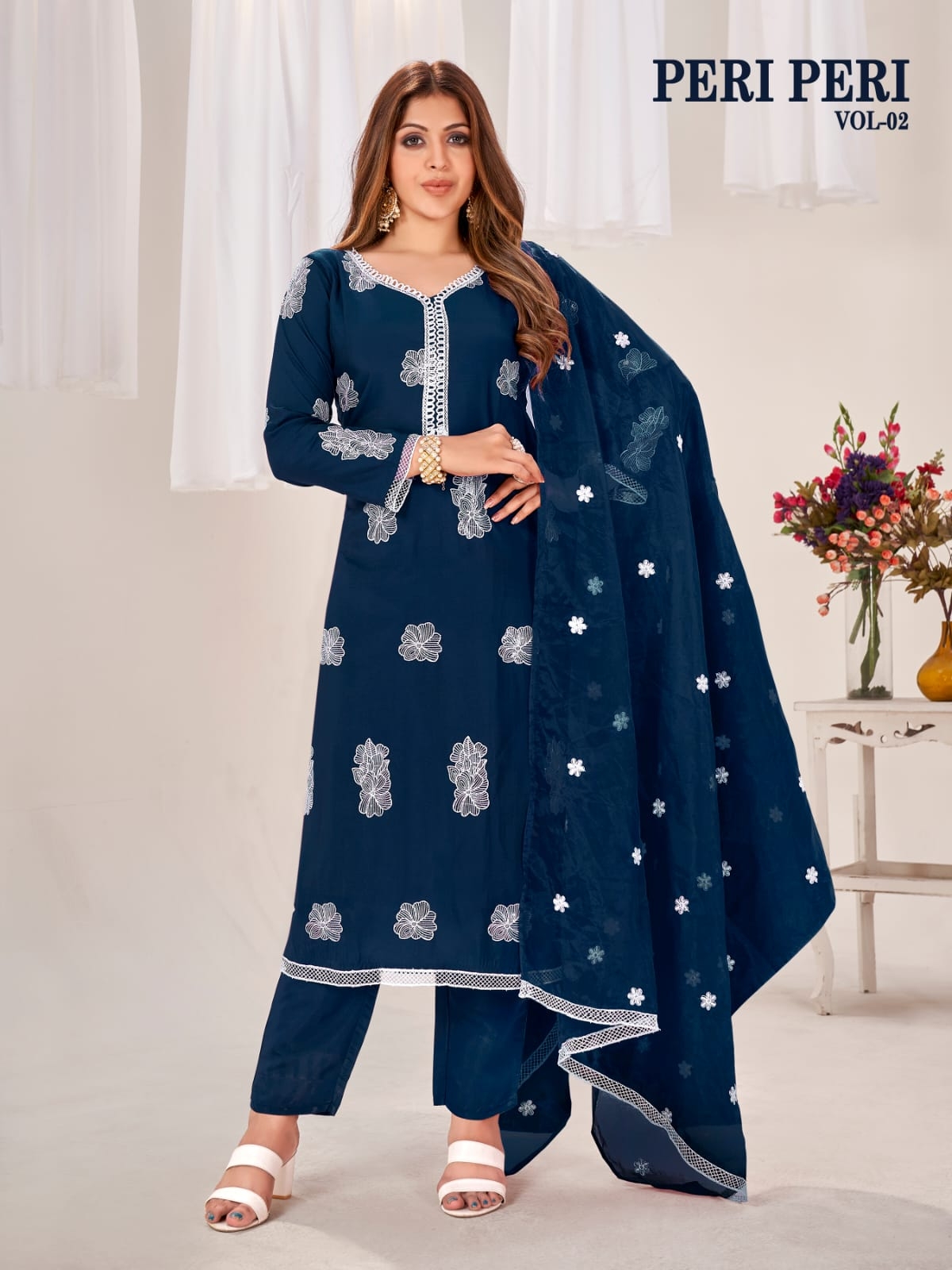 PERI PERI Heavy Russian silk with half lining wholesale kurti 