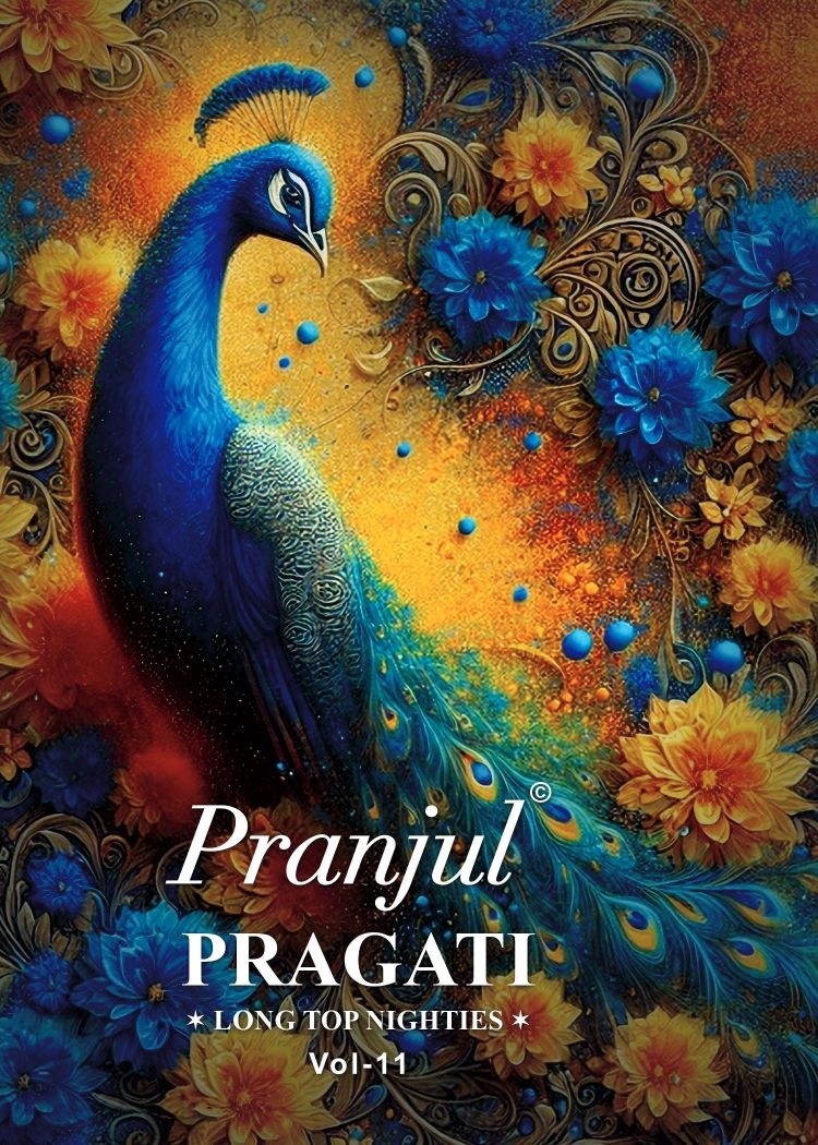 Pranjul Pragati Vol-11 Pure Cotton Printed Nighties With Pocket
