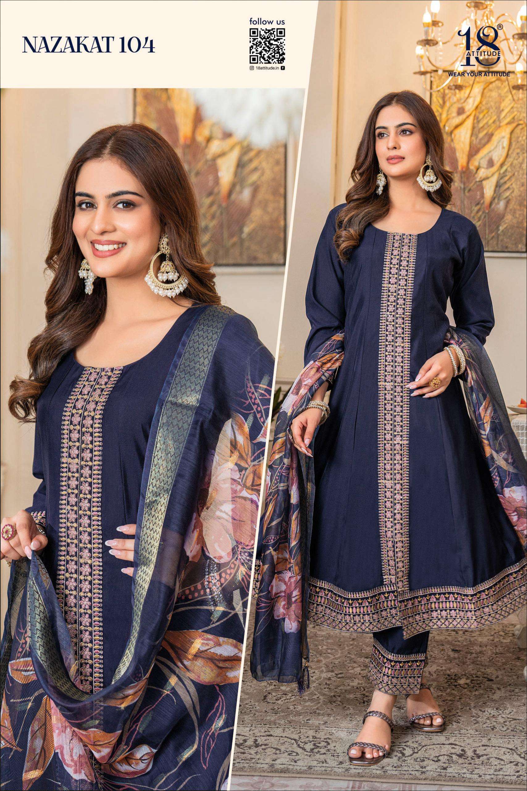 PURE MUSLIN New 3 piece Catlog of Anarkali sets 
