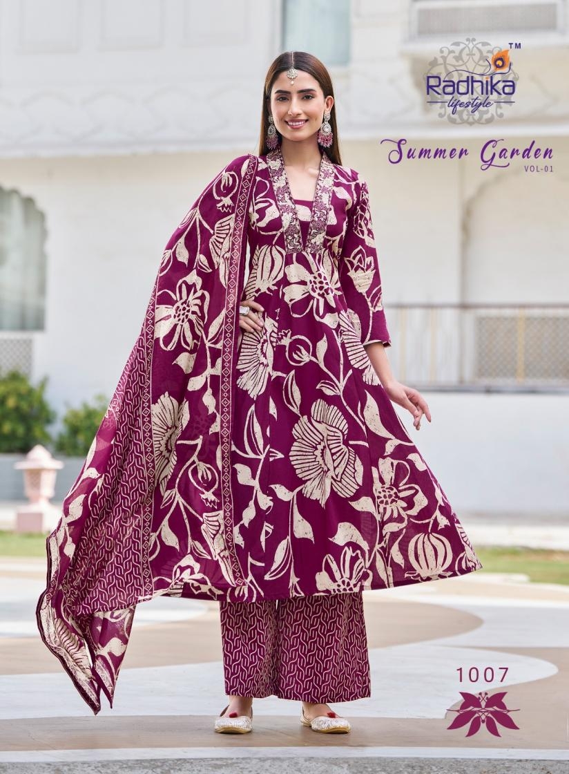radhika summer garden vol 1 series 1001-1008 COTTON wholesale suit 