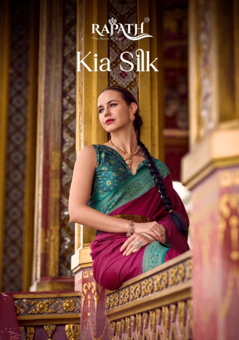 rajpath Kia Silk 840001 to 840010 Soft Silk With Zari Weaving wholesale saree