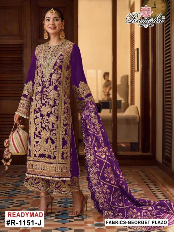 ramsha 1151 ijkl GEORGETTE wholesale suit 