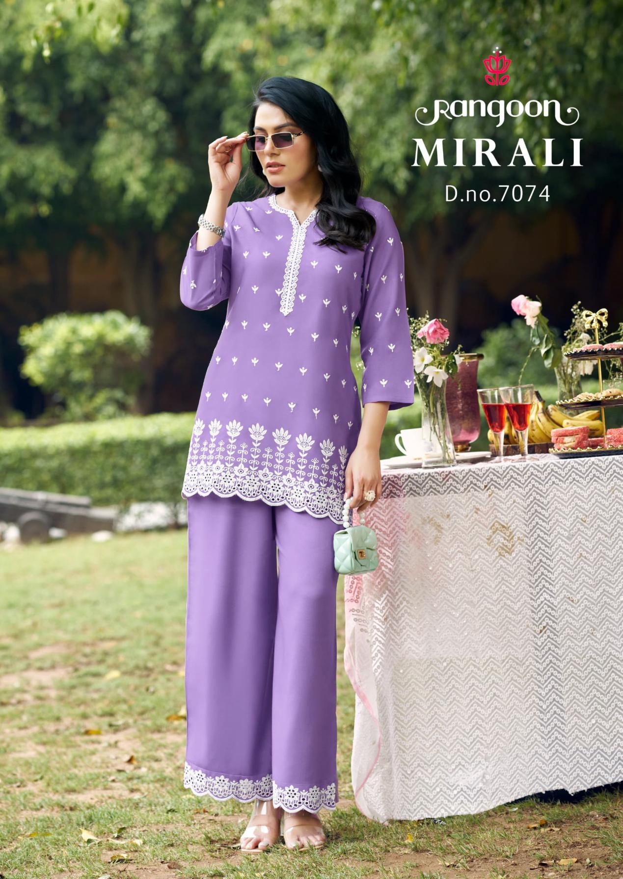 rangoon mirali series 7071-7074 viscose rayon co-ord sets