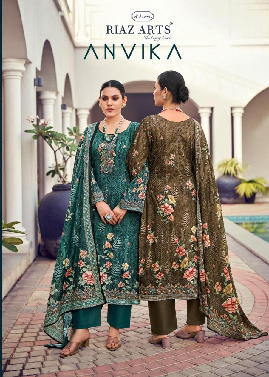 riaz arts anvika series 101-104 cotton wholesale suit 
