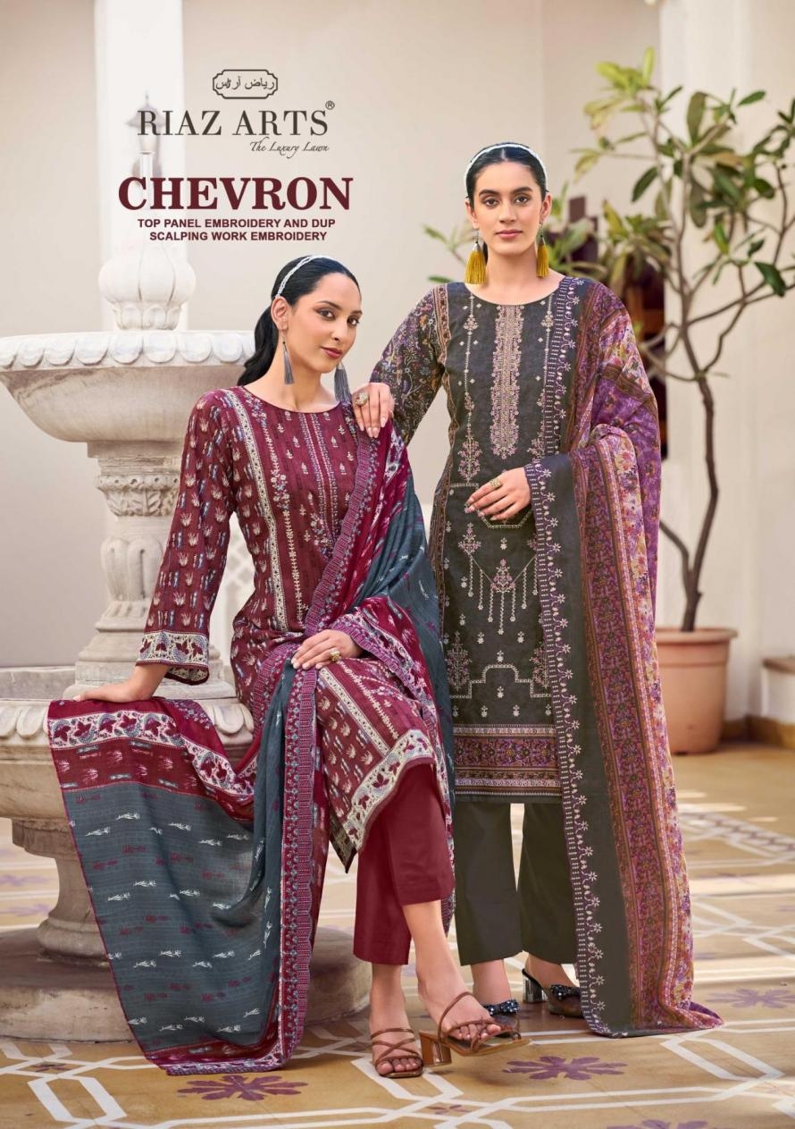 riaz arts chevron series 5001-5006 Pure Cotton Digital Prints wholesale suit 