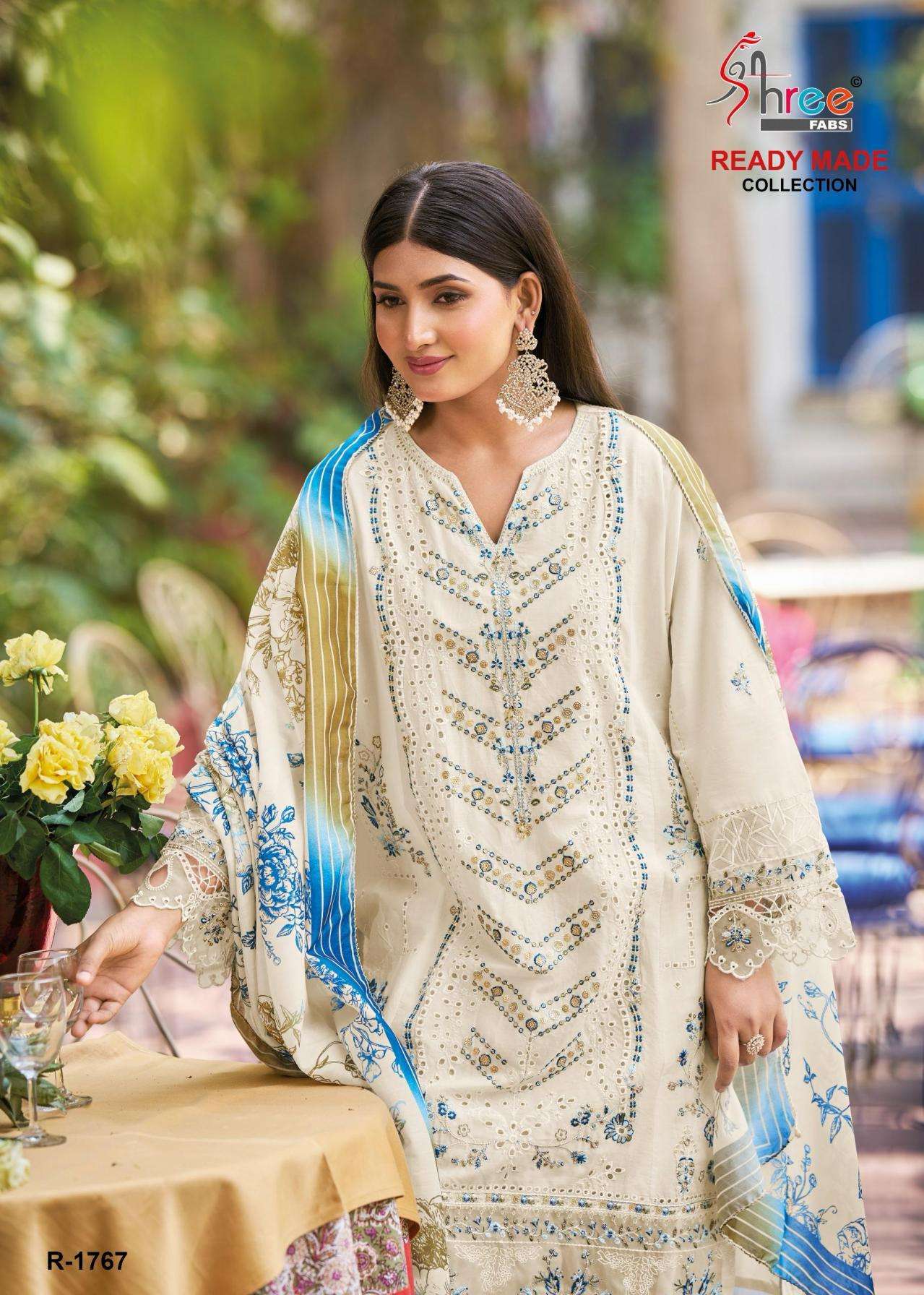 shree fabs 1767 cotton cambric wholesale suit 
