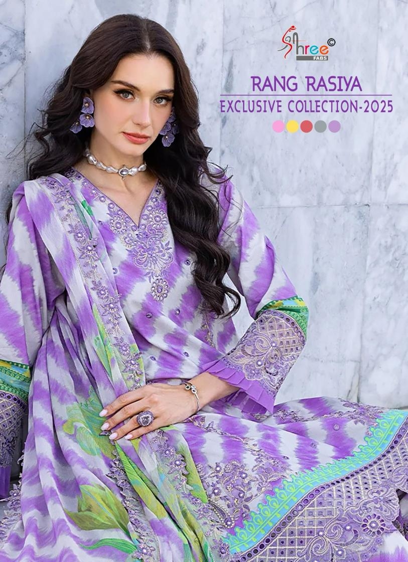 shree fabs rang rasiya series 3791-3795 cotton wholesale suit 