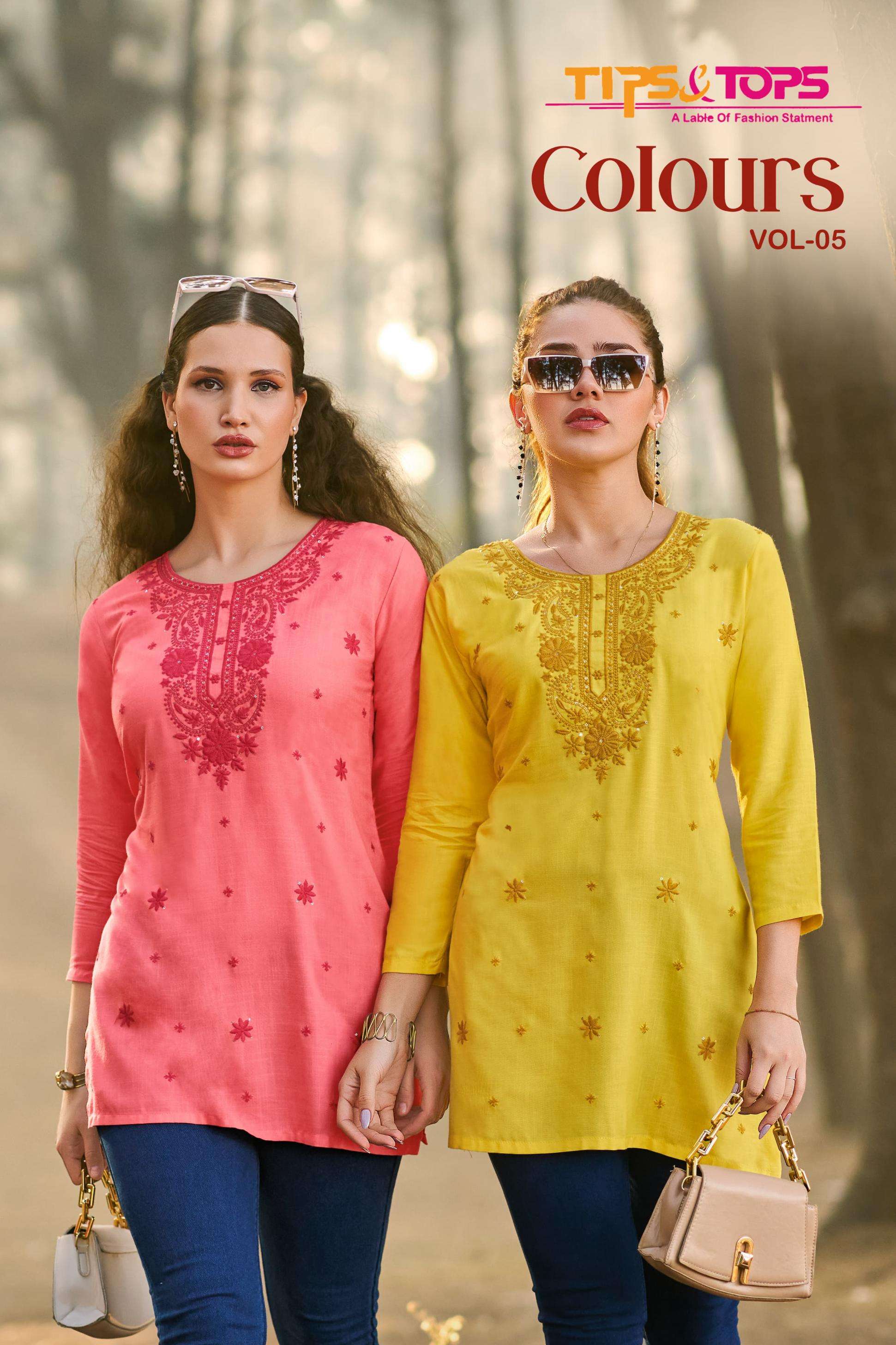 tips & tops colours vol 5 series 1001-1006 rayon wholesale tops 