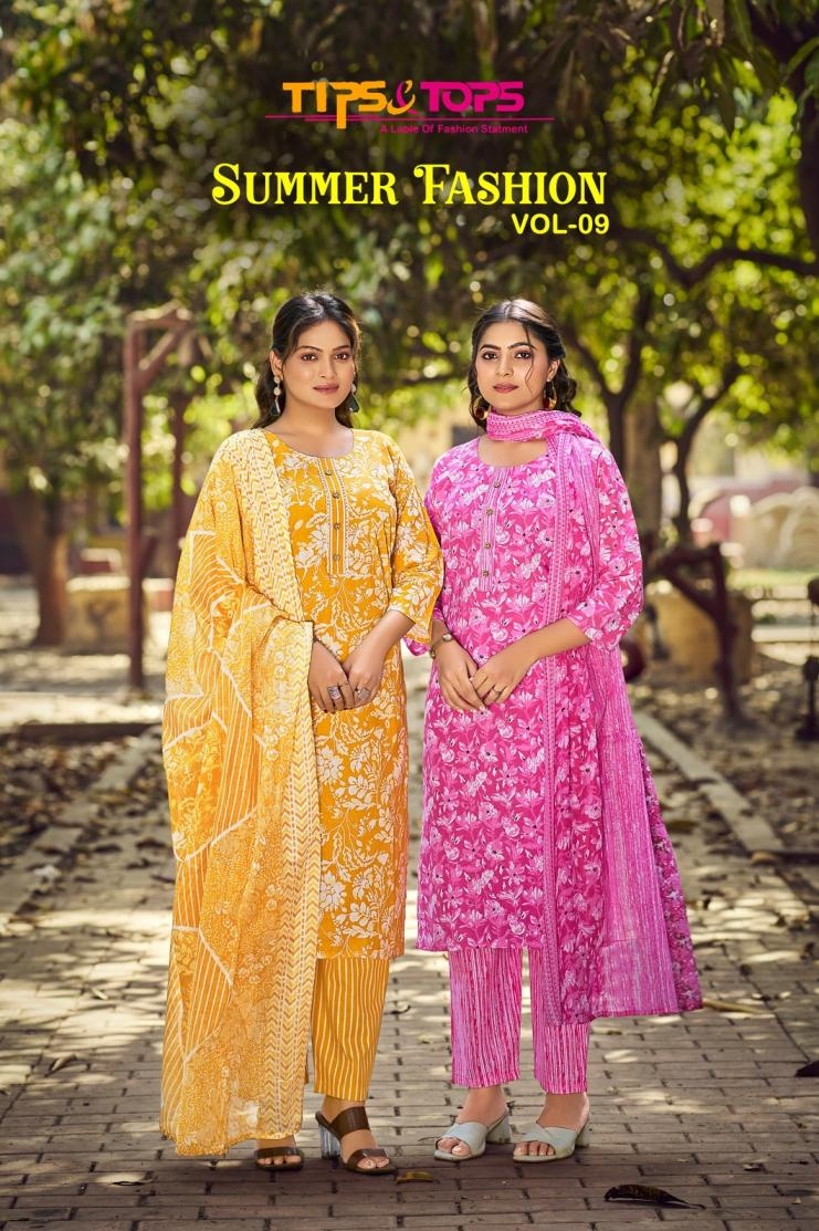 tips & tops summer fashion vol 9 series 1001-1006 cotton wholesale suit 