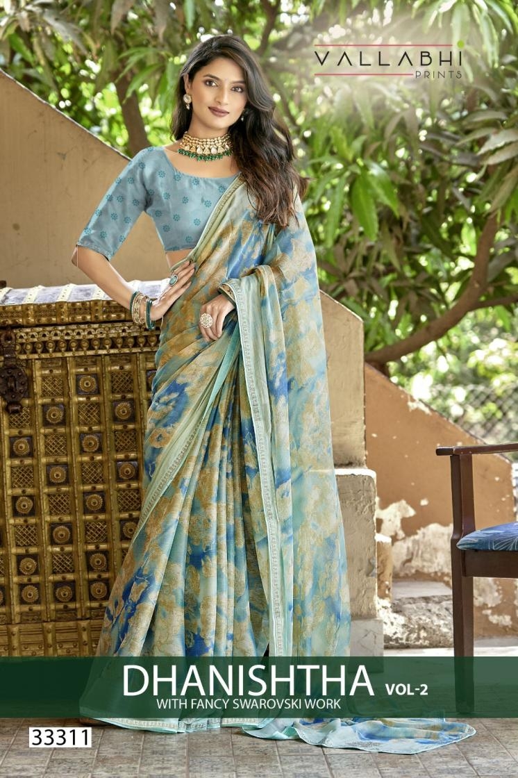 vallabhi print dhanishtha vol 2 series 33311-33315 BRASSO wholesale saree