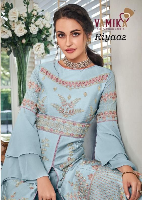 vamika riyaaz nx series 7001-7004 fox georgette wholesale suit 