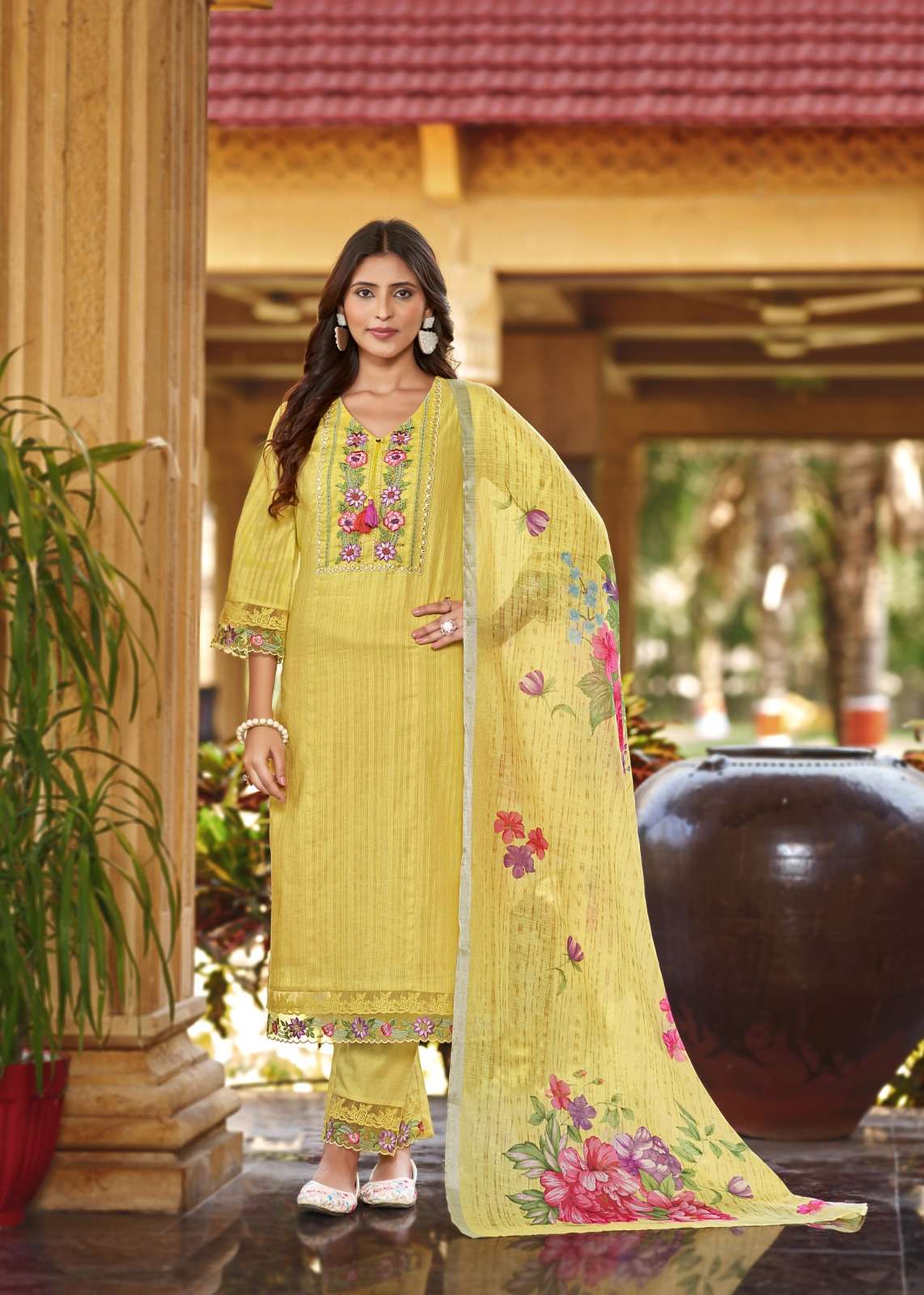 VAZI FASHION SEHNAI PURE  COTTON wholesale suit