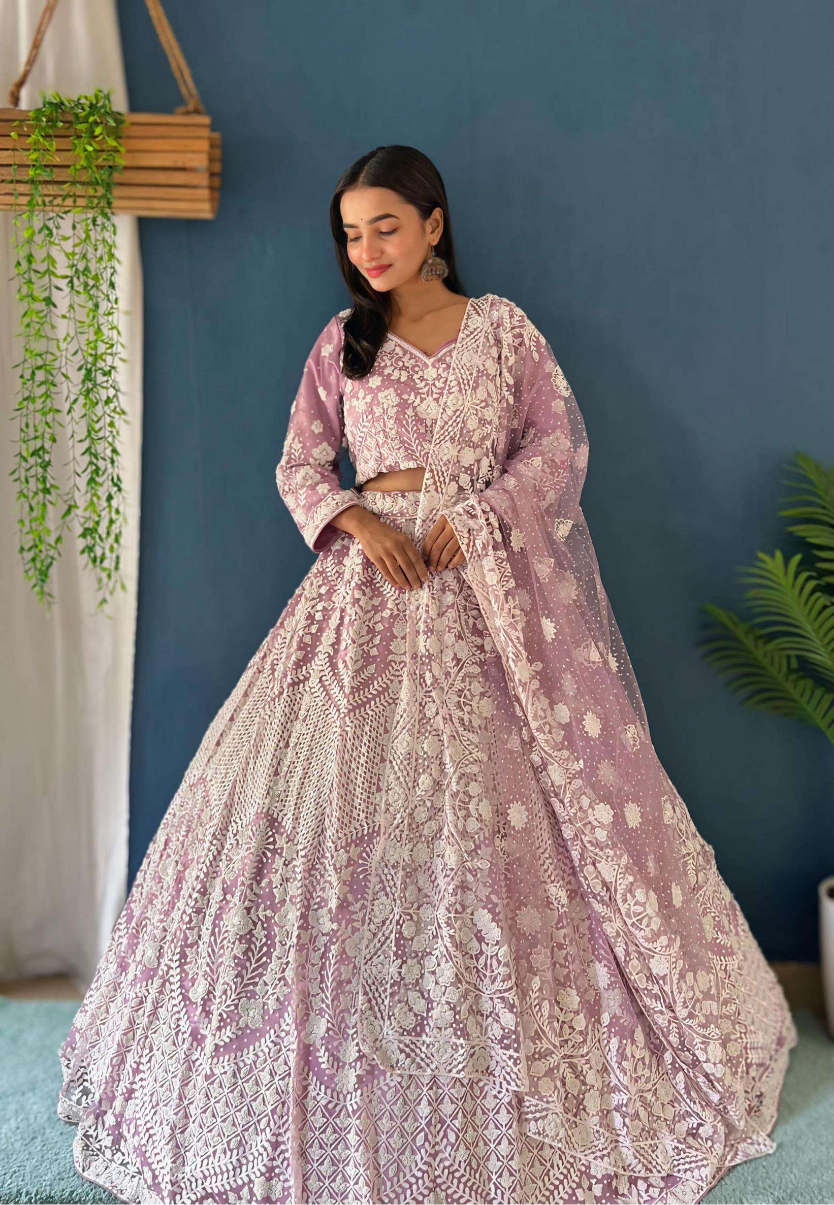 5054 important net half saree festival wear chaniya choli for lehenga