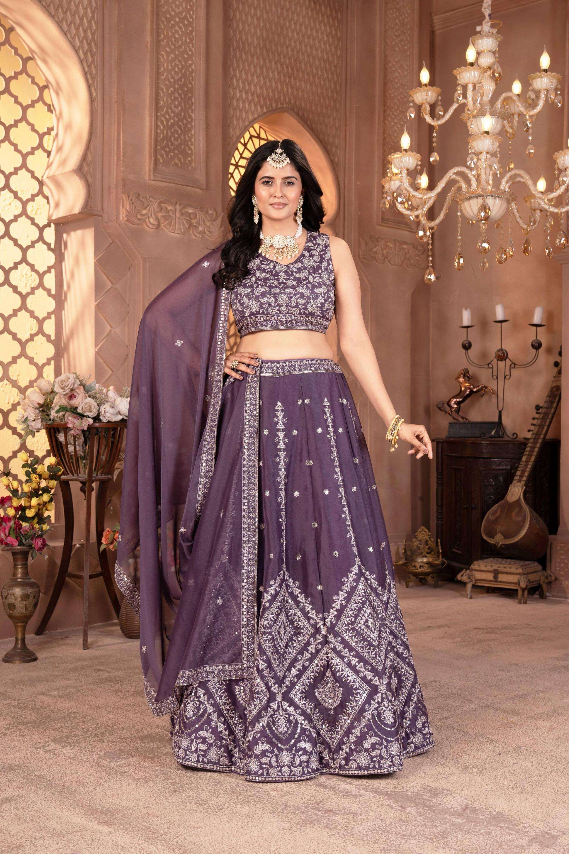 5112 star georgette occasion wear chaniya choli for womens