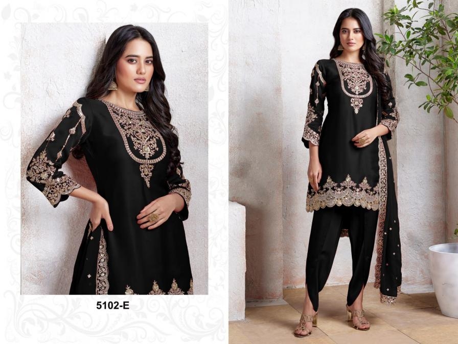 9STAR FASHION AAVREEN Heavy Fox Georgette Silk wholesale suit 