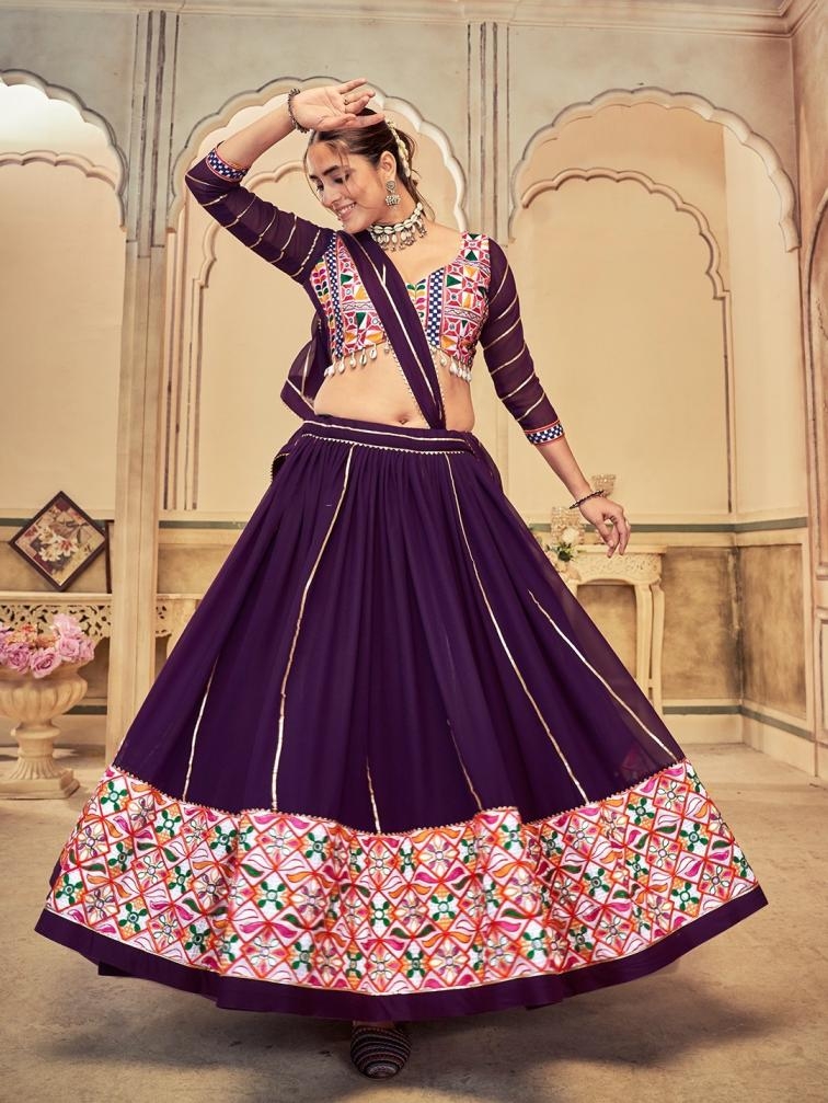 9STAR FASHION KALRATRI VOL-4 Georgette Navratri special lehenga choli 
