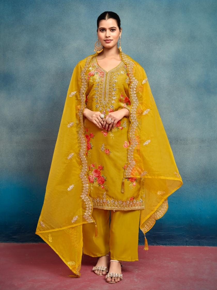 9STAR FASHION RADHA VOL-4 Heavy Tebby Silk wholesale suit 
