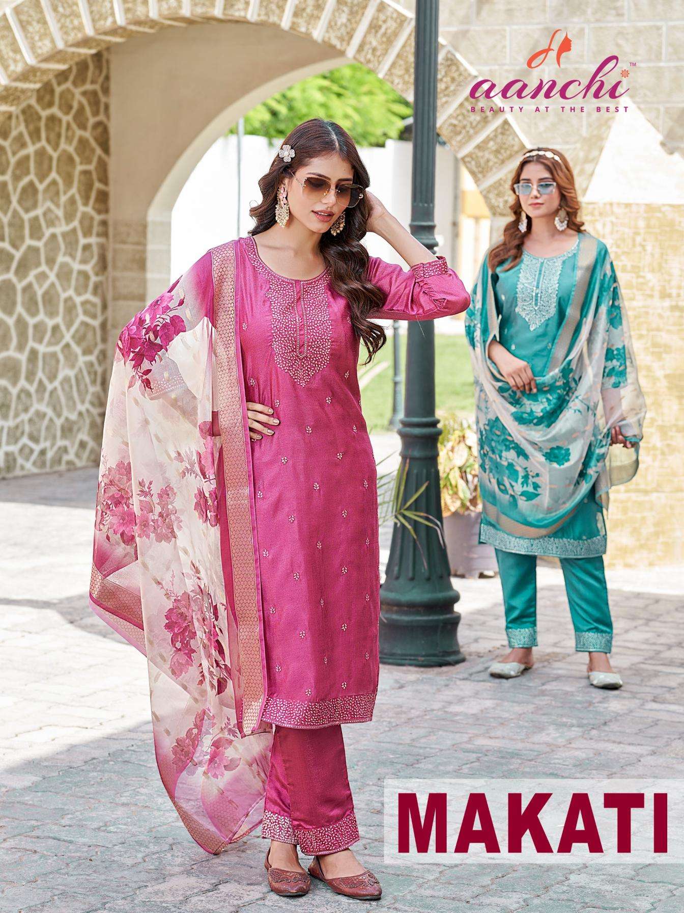 aanchi makati VICHITRA SHIMMER wholesale suit 