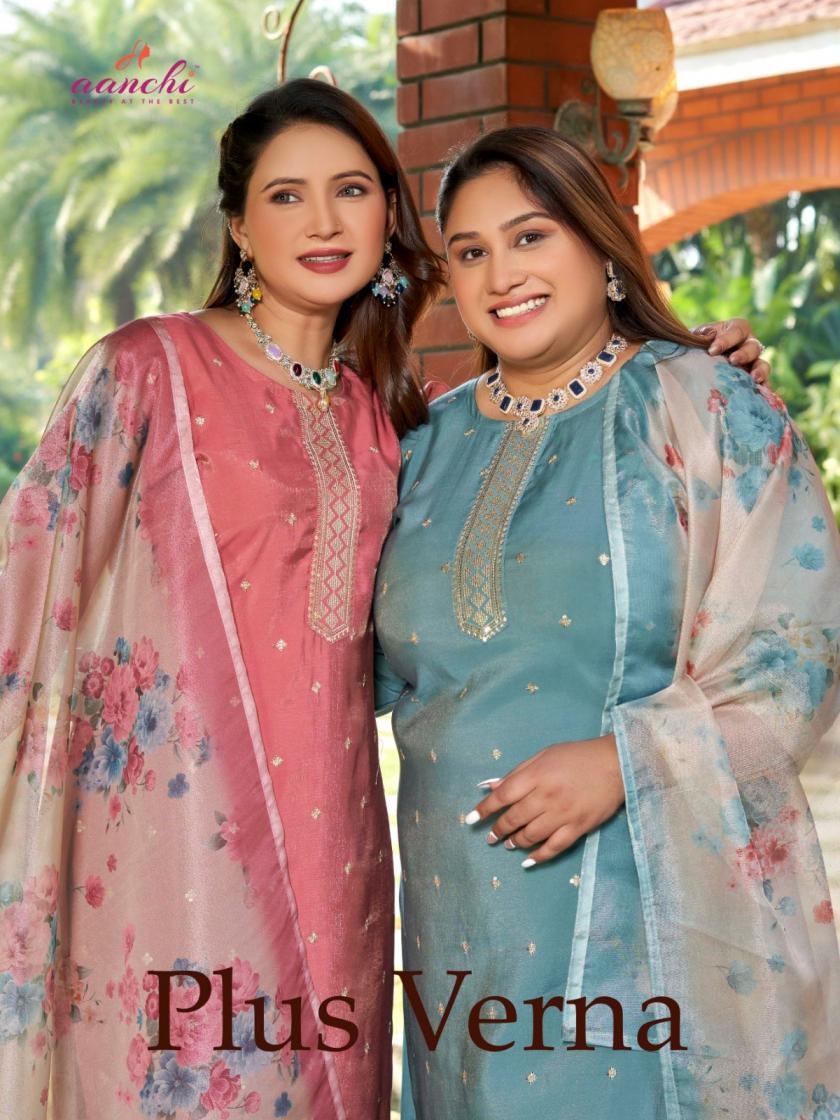 aanchi plus verna series 1001-1004 ROMAN SHIMMER wholesale suit