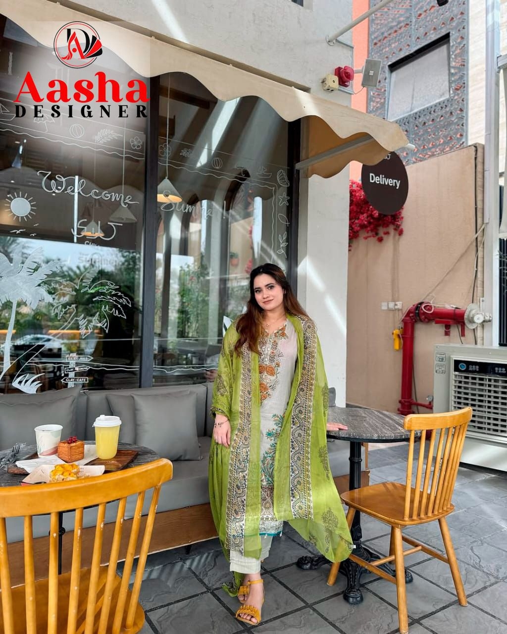 AASHA DESIGNER 1169 pure cotton print wholesale suit 