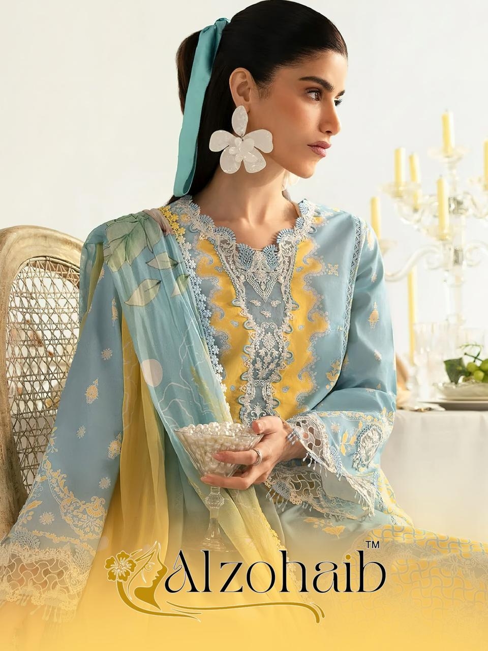 ALZOHAIB series 1294-1300 pure cotton wholesale suit 