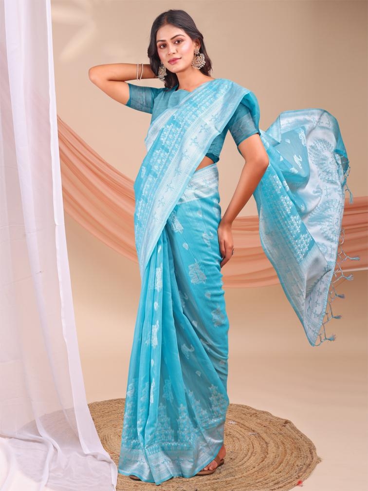 Astita VARNIKA series 1001-1006 Linen Cotton wholesale saree