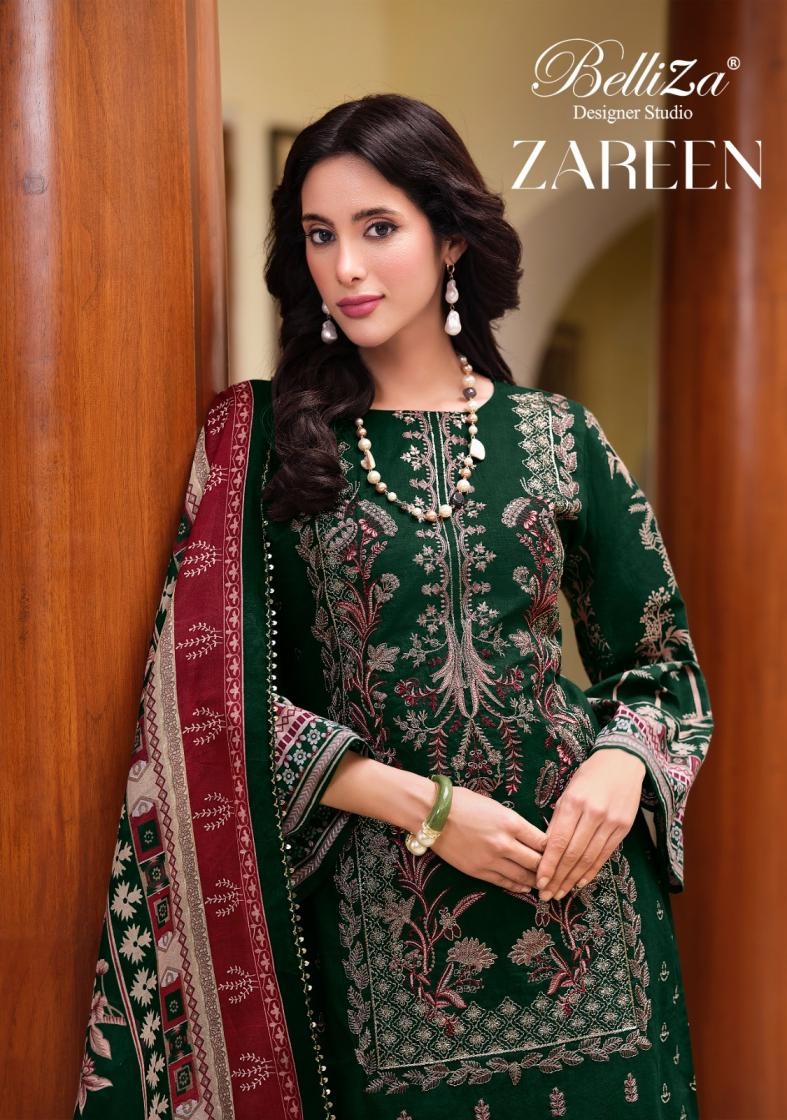 belliza zareen series 858001-858006 Pure Cotton wholesale suit 