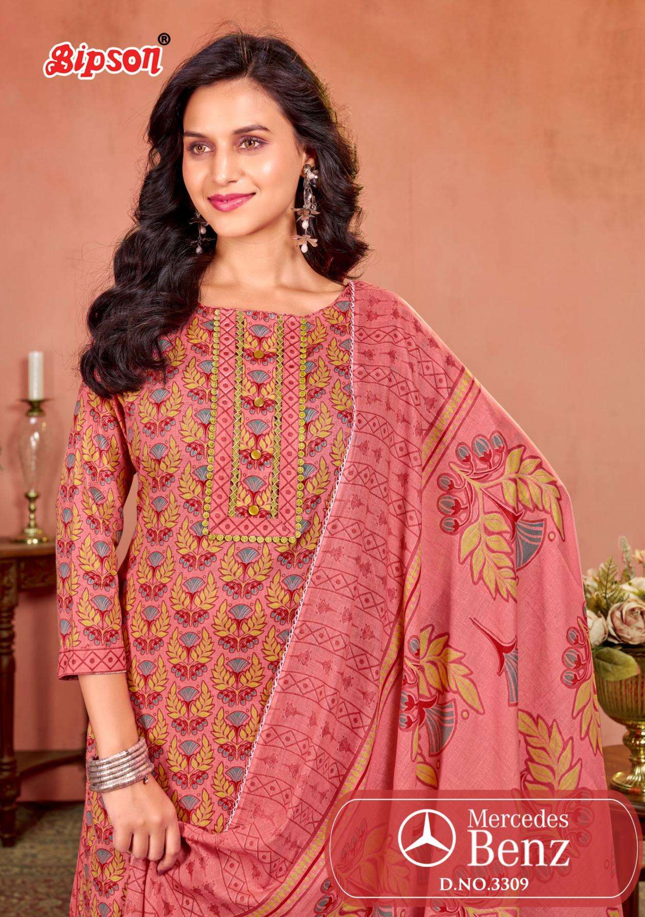Bipson mercedes 3309 cotton wholesale suit