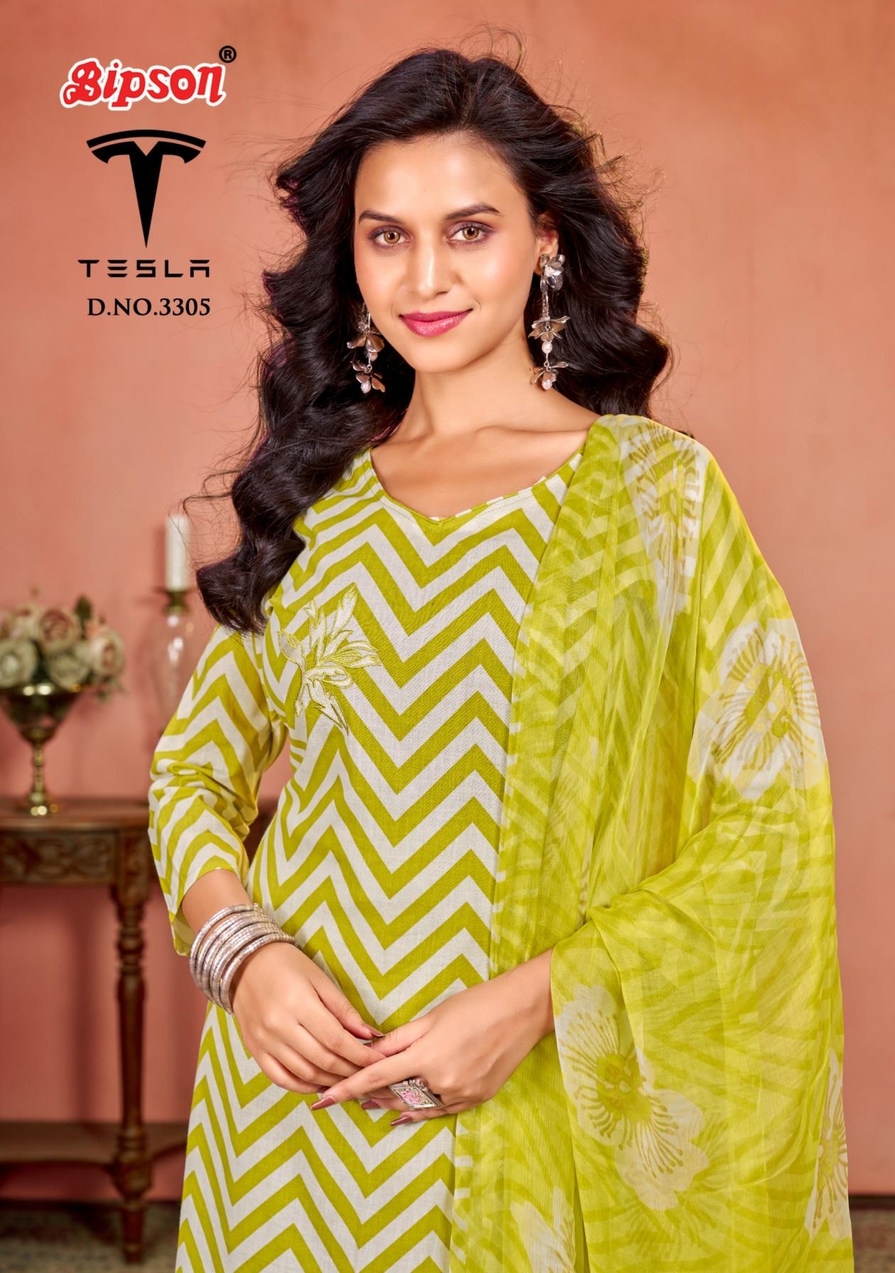 bipson print tesla 3305 Pure Cotton Cambric wholesale suit 