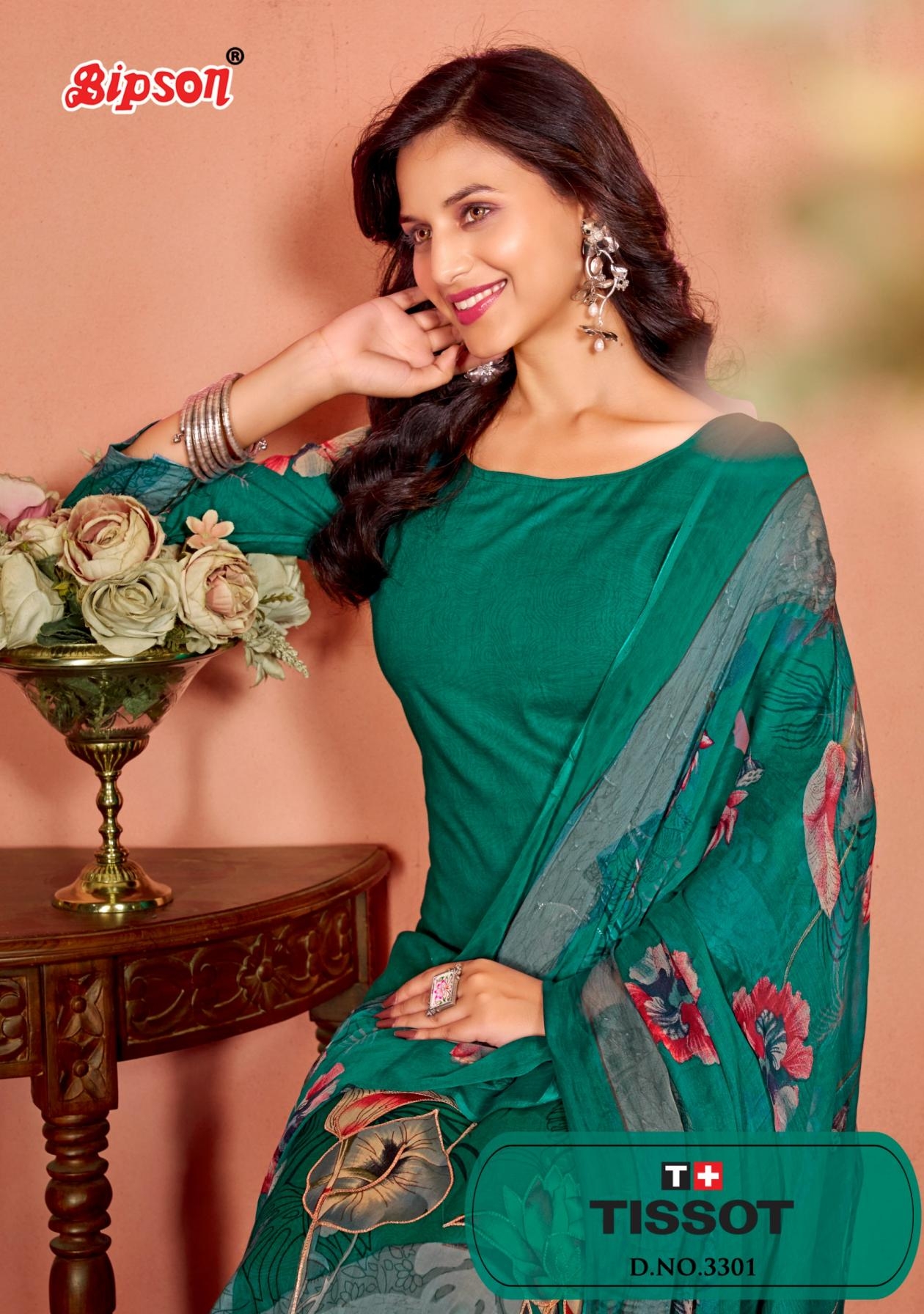 bipson print tissot 3301 Pure Cotton Cambric wholesale suit 