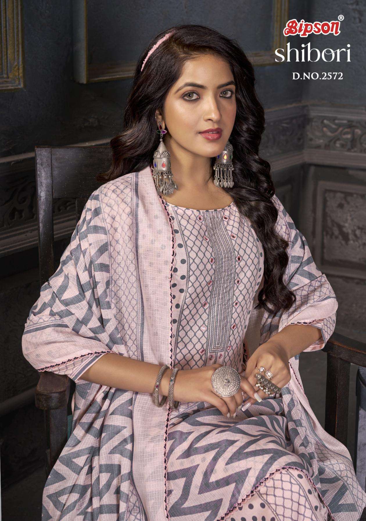 bipson prints shibori 2572 cotton wholesale suit 
