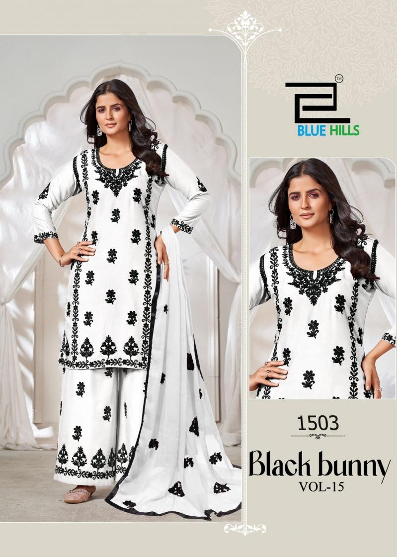 blue hills black bunny vol 15 series 1501-1505 rayon wholesale suit 