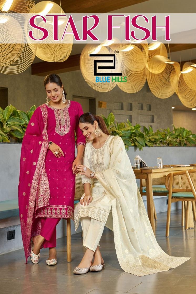 blue hills star fish series 1001-1004 Roman Silk wholesale suit 