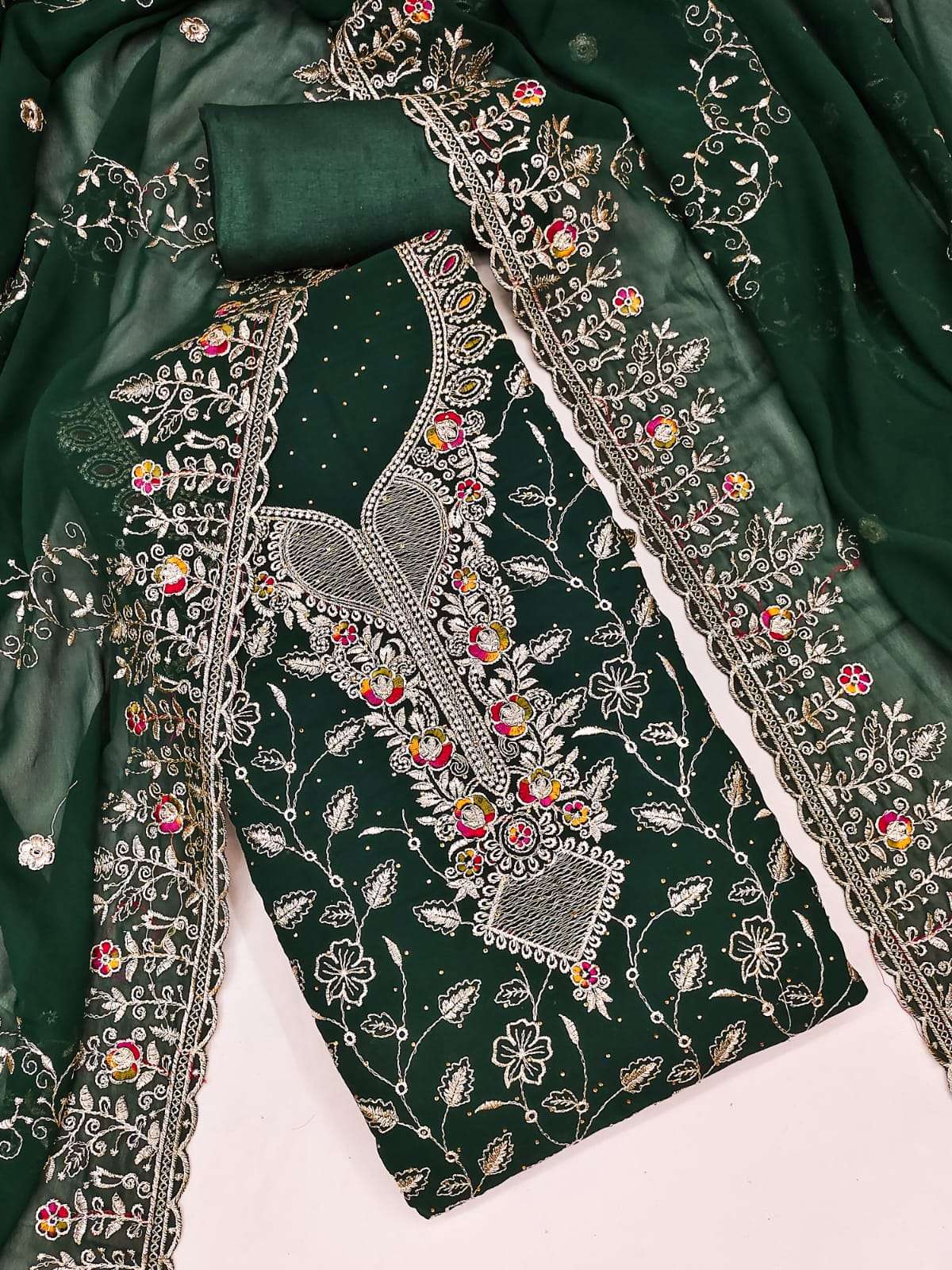 bt-112 JORJAT WITH HEAVY WORK wholesale suit 