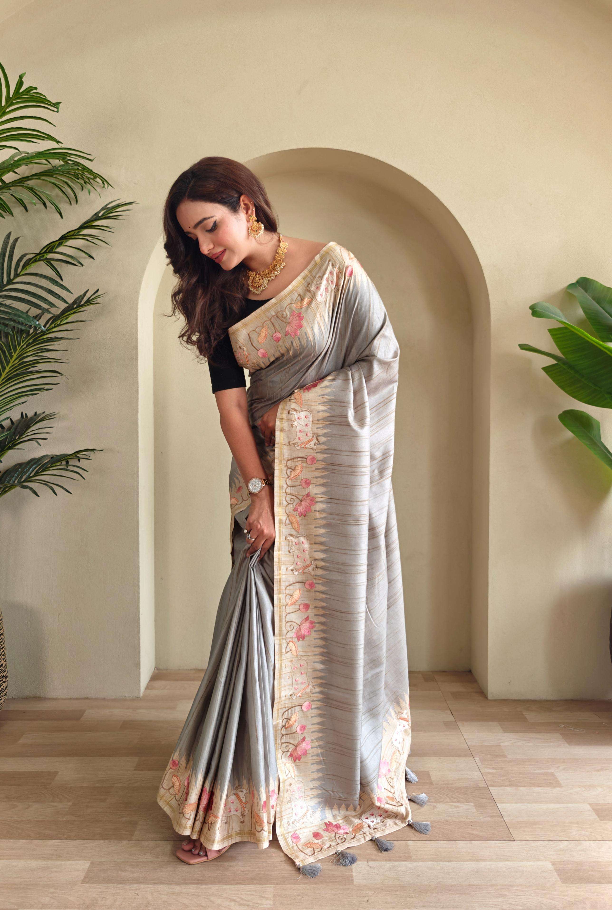 BT-53 KALYANI PURE LOOM TUSSAR wholesale saree