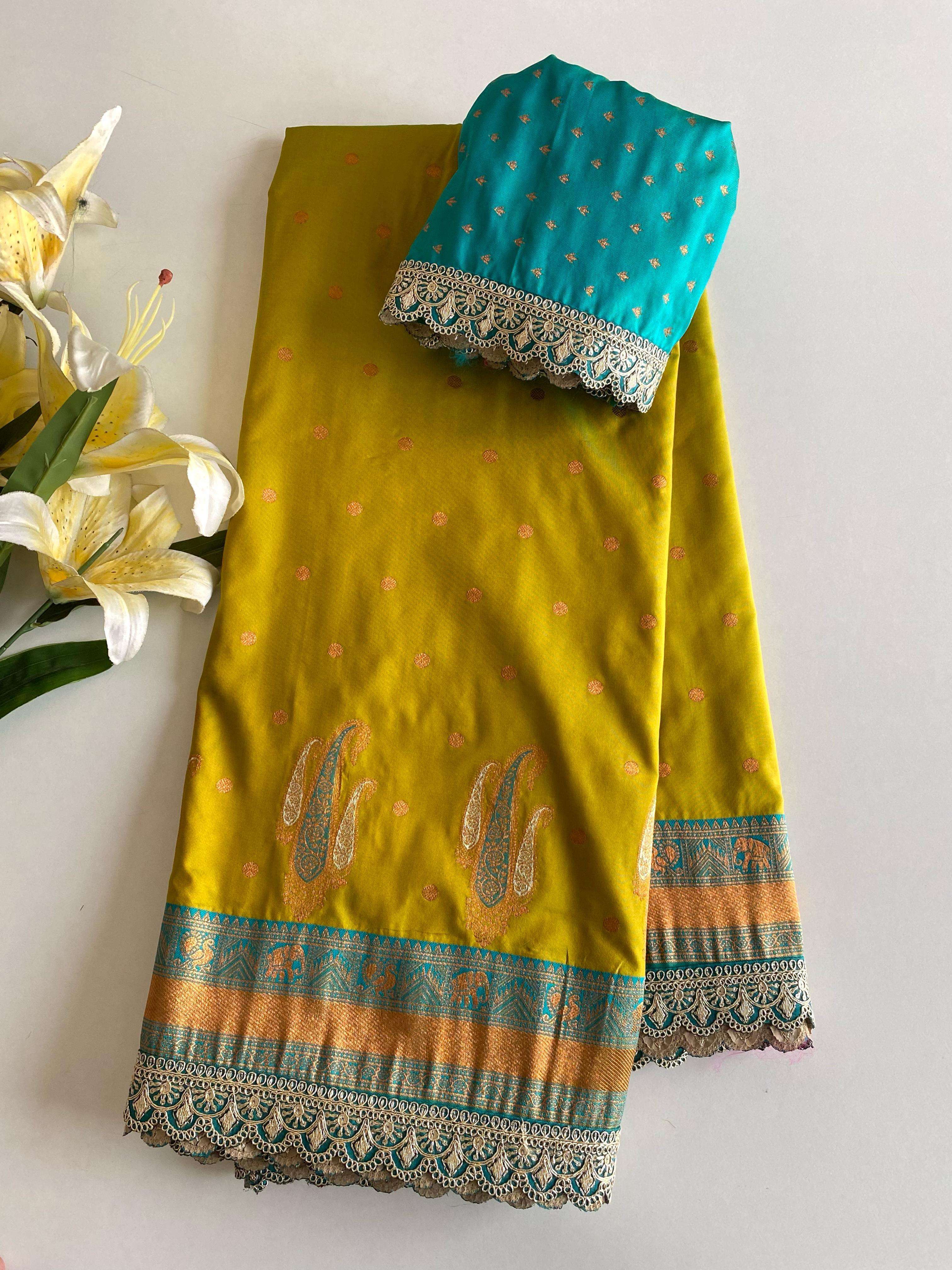 BT-53 Tanya Paithani silk saree with rich contrast weaving pallu
