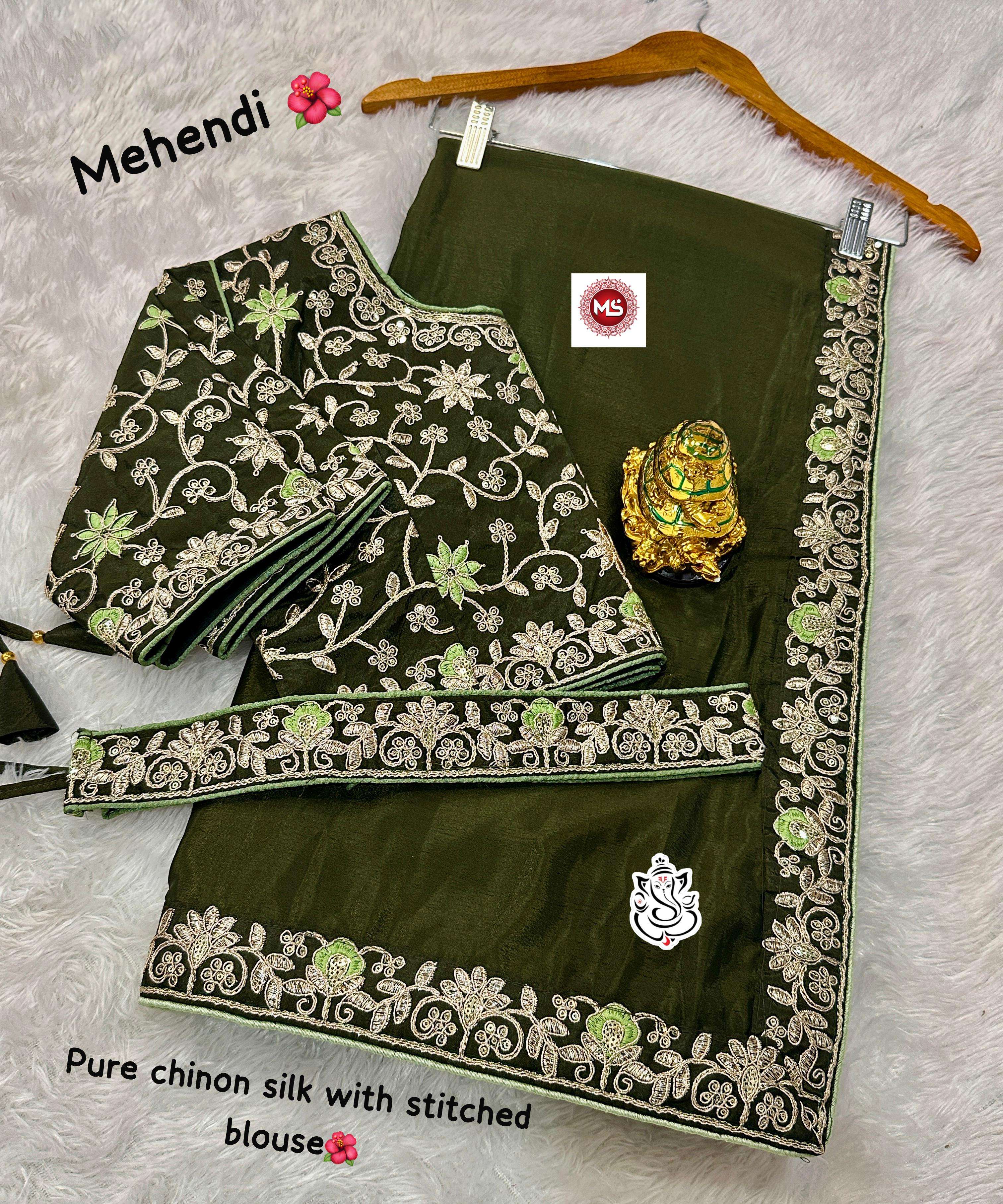 BT-56 Jhalki pure Heavy Georgette with zari jacquard lining wholesale saree