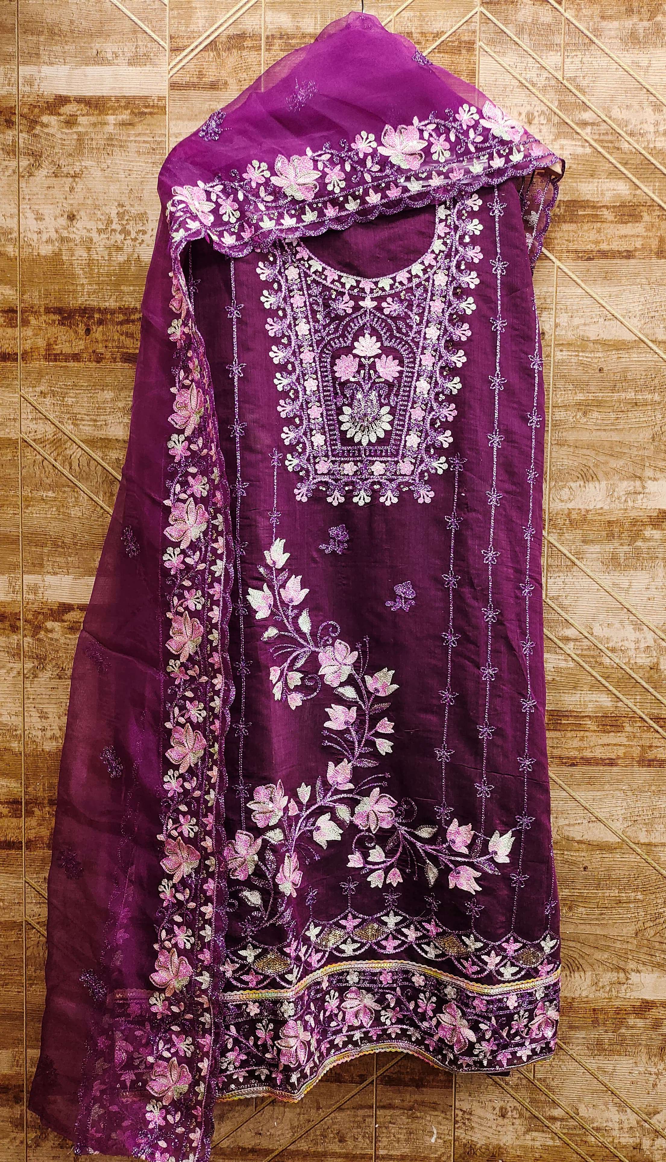 btm MODAL CHANDERI EMBROIDERY wholesale suit 