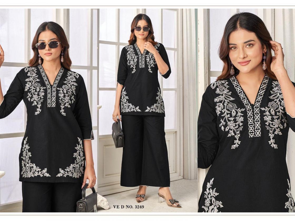 camric cotton attractive look readymade combo co-ord sets for girls
