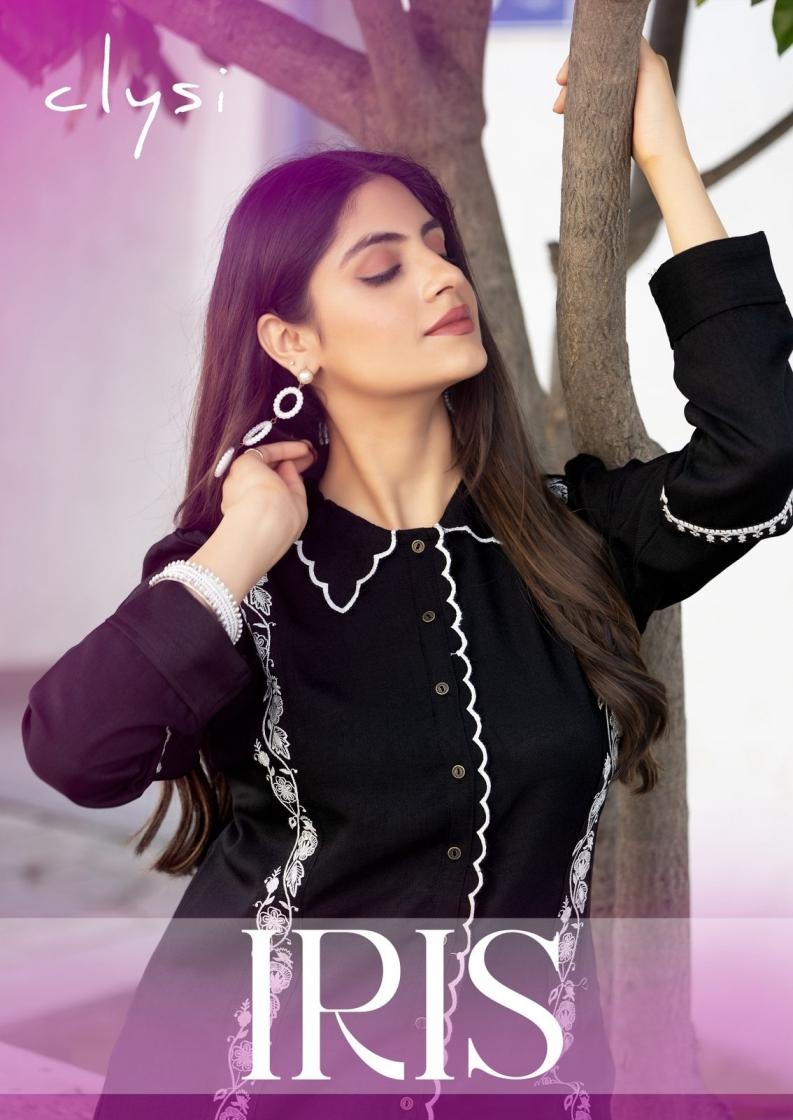 clysi iris series 1014-1019 viscose thread work wholesale co-ord sets