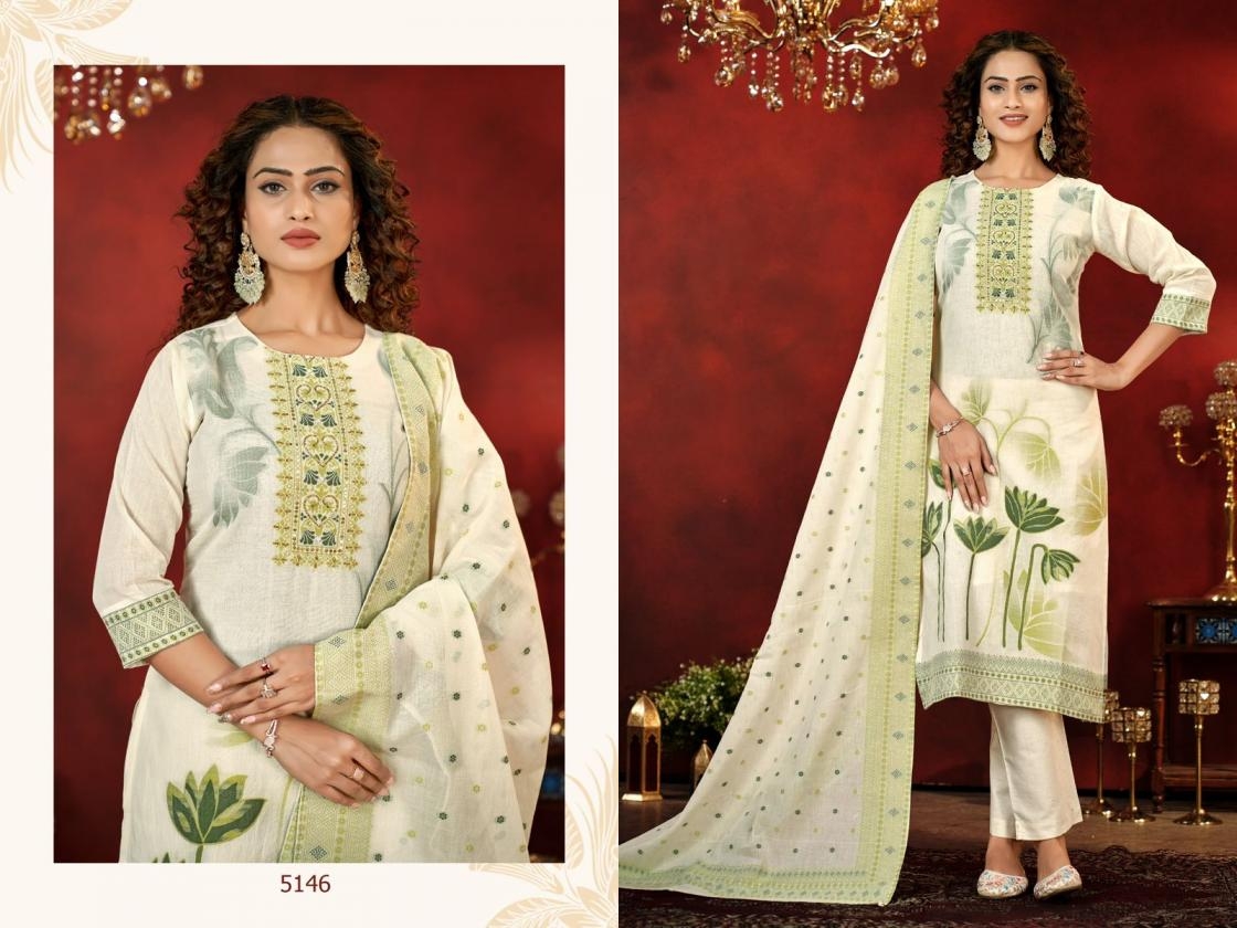 colorx 5141-5146 cotton jacquard fully stitch pretty look combo suit for womens