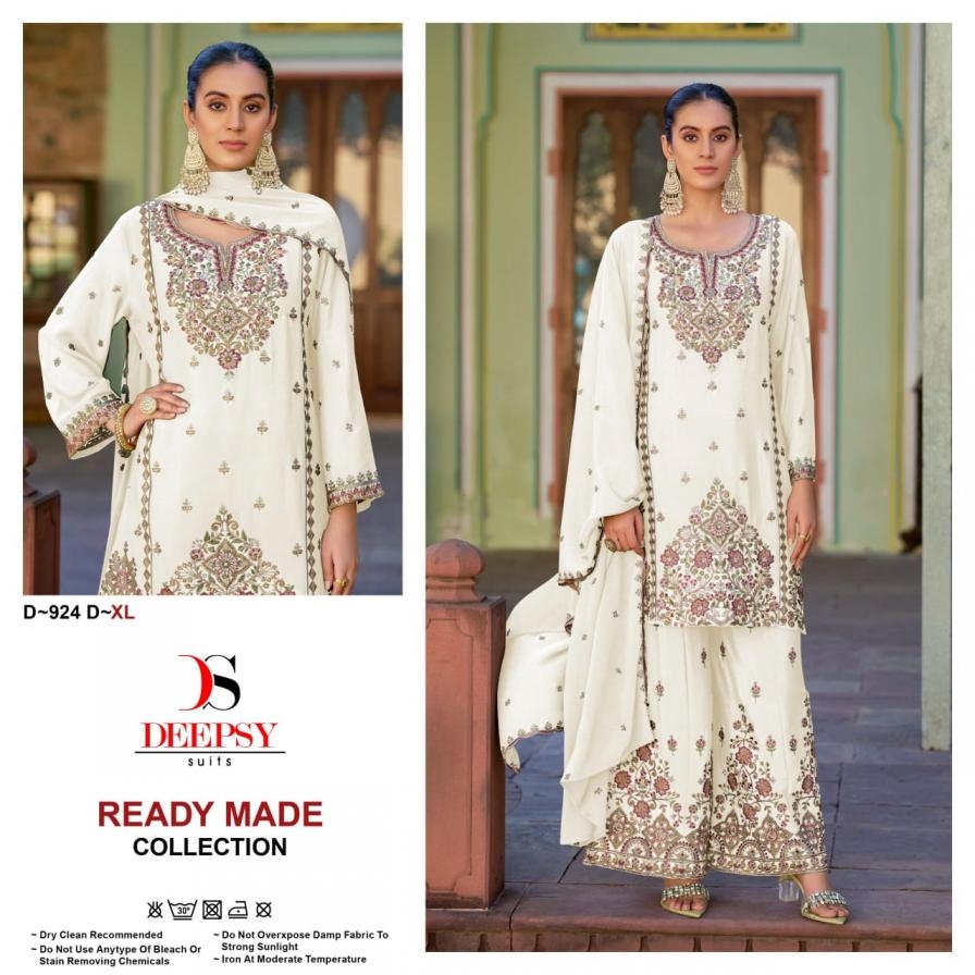 deepsy suits 924 chinon readymade plazzo style wholesale suit
