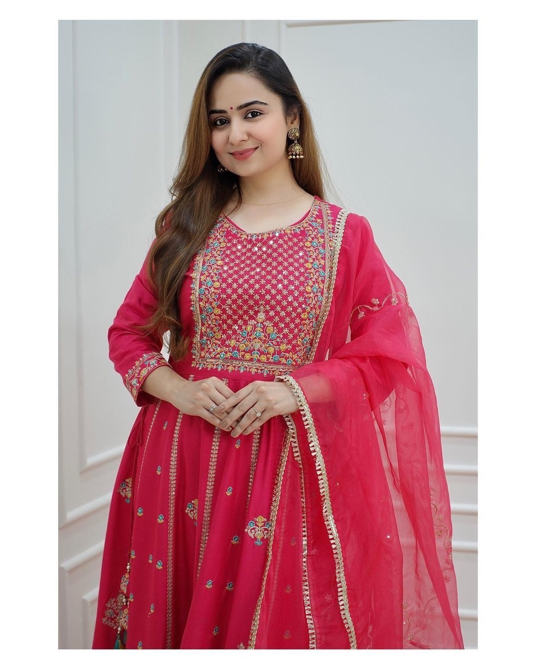 festival Special Launching sequence embroidery Reyon Dress