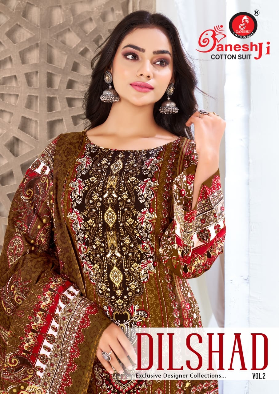 Ganeshji Dilshad Vol-02 series 2001-2008 Pure Heavy Soft Cotton wholesale suit 