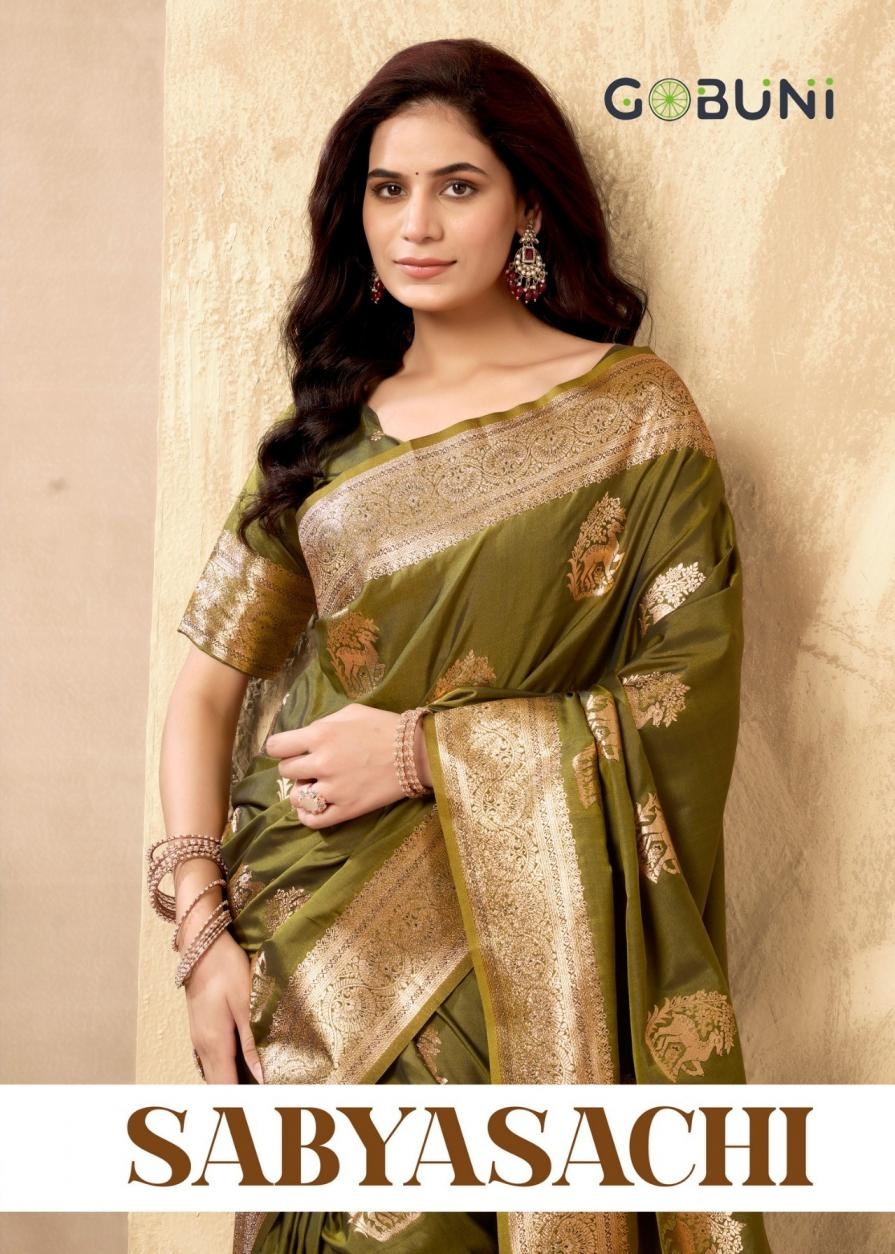 Gobuni sabyasachi series 1601-1604 silk wholesale saree