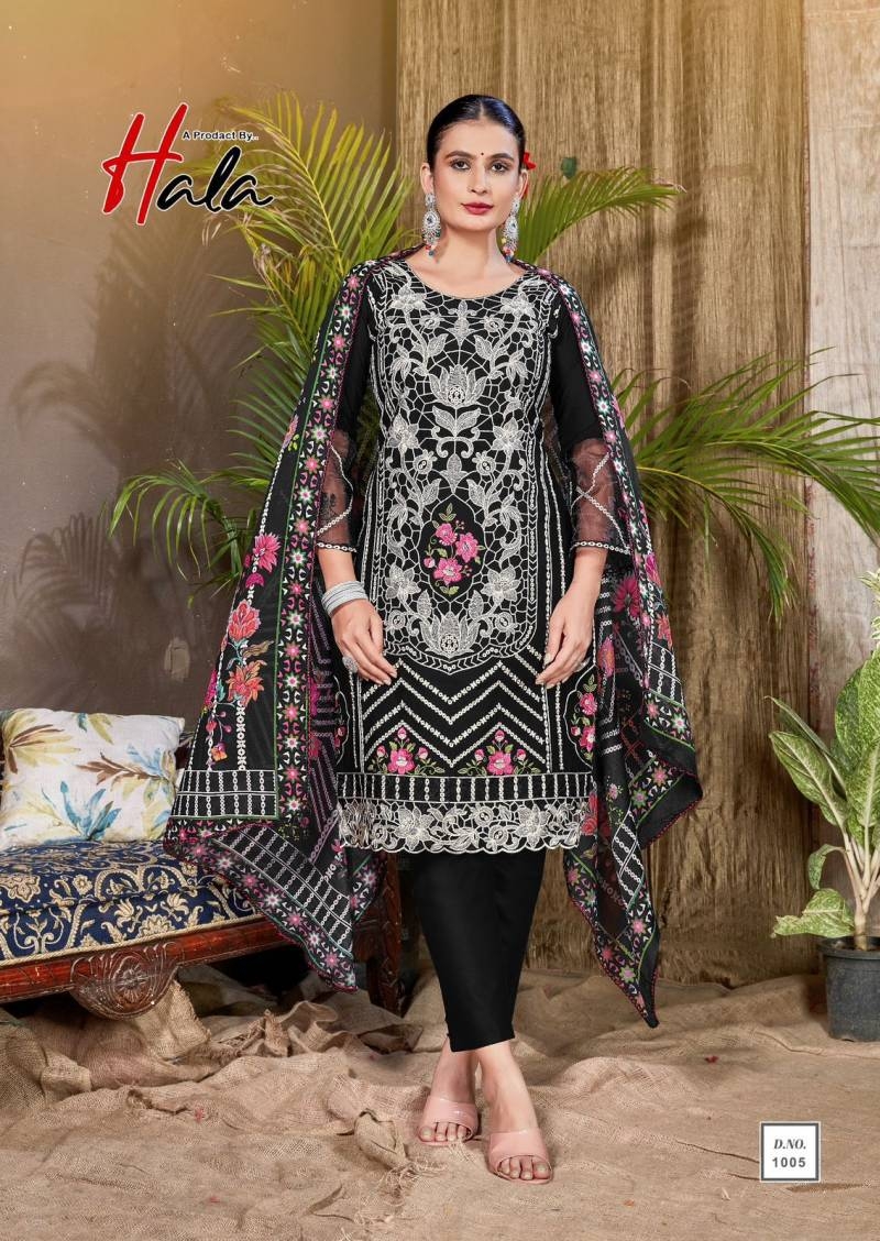 Hala Tabeer Edition 23 series 1001-1006 Cambric Lawn wholesale suit 
