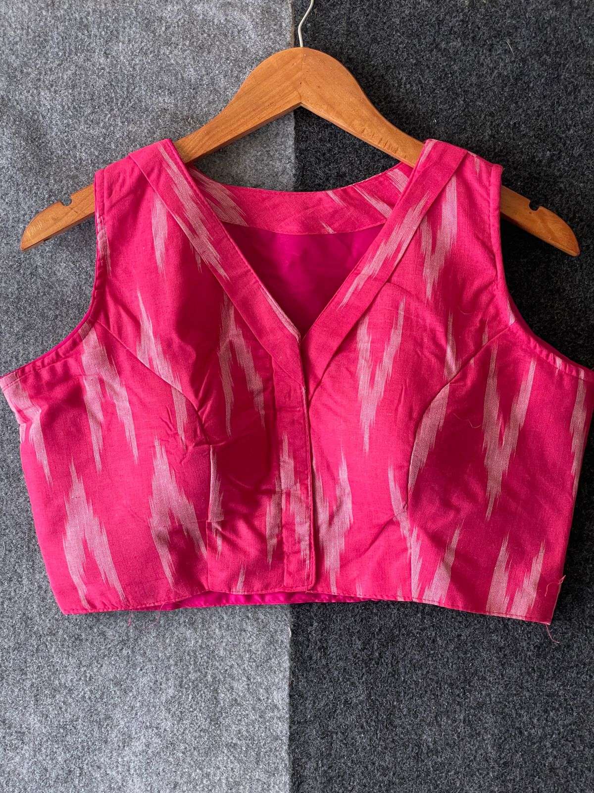 HKS- IKKAT20 ORIGINAL IKKAT HANDLOOM COTTON wholesale blouse